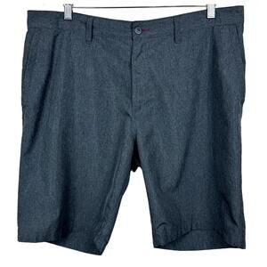 Men's Magellan‎ Outdoors Gray Fish Gear Poly Stretch Casual Outdoor Shorts sz 36